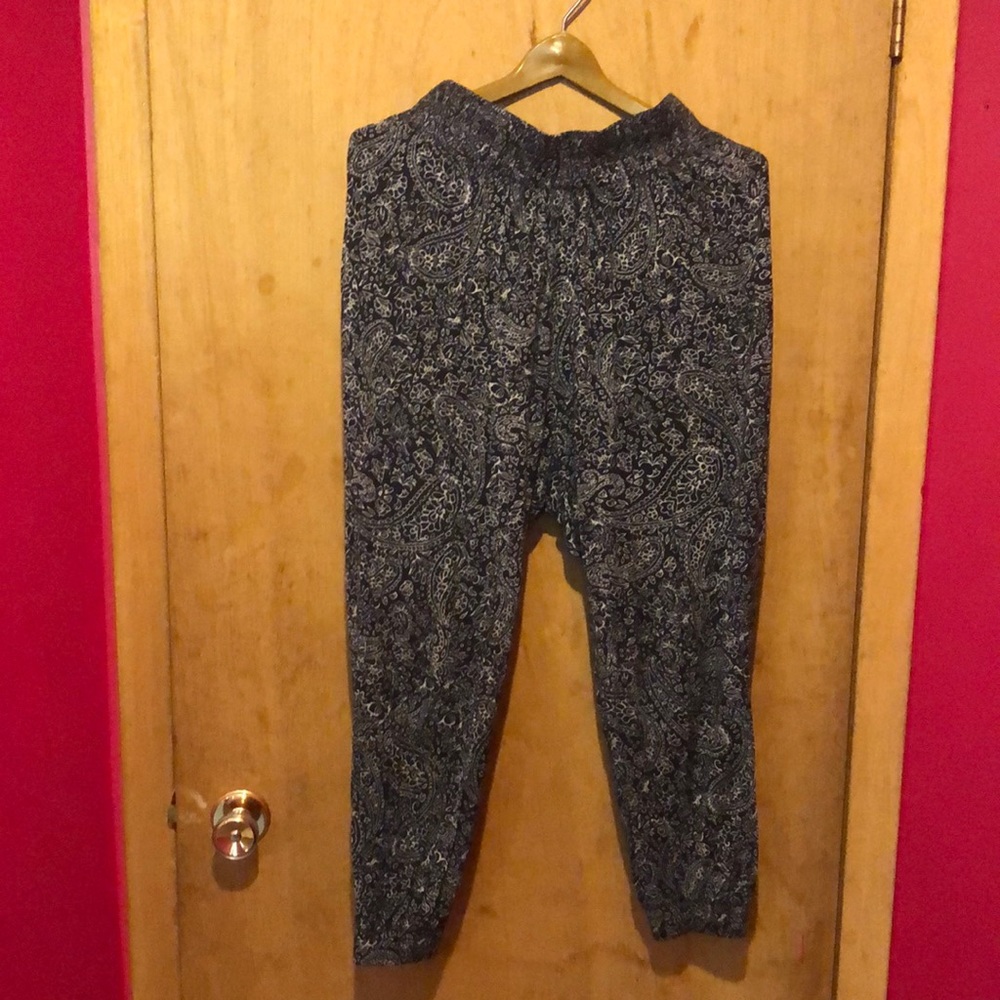 H&M Basic Women’s Elastic Waist Harem Pant ~ Sm